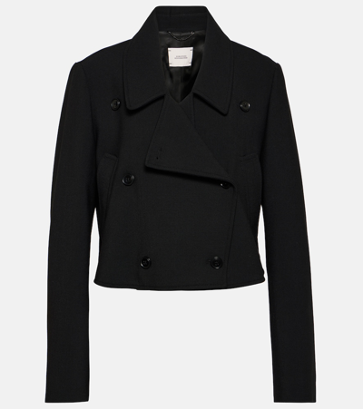 Dorothee Schumacher Cropped-blazer Striking Coolness In Black