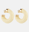 JACQUEMUS TROMPE-L'OEIL HOOP EARRINGS