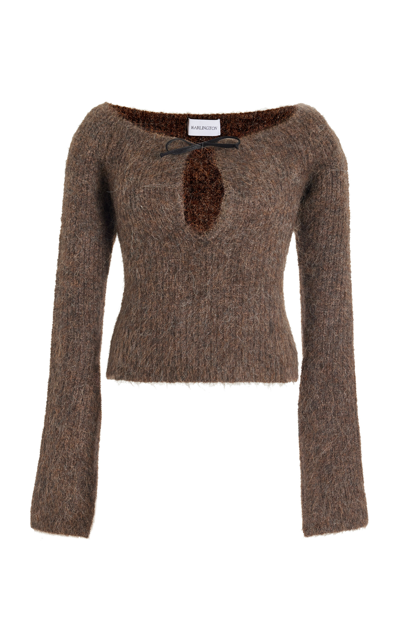 16arlington Brown Solare Alpaca Wool-blend Jumper In Chocolate