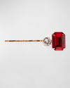 Jennifer Behr Gemma Crystal Bobby Pin In Ruby
