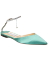 JIMMY CHOO JIMMY CHOO SAEDA SATIN FLAT