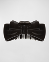 Jennifer Behr Matilda Bow-detailed Claw Clip In Black