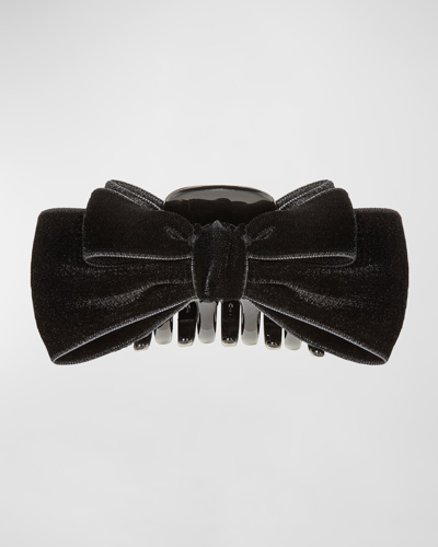 Jennifer Behr Matilda Bow-detailed Claw Clip In Black