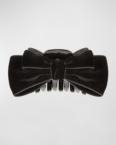 JENNIFER BEHR MATILDA VELVET BOW JAW CLIP