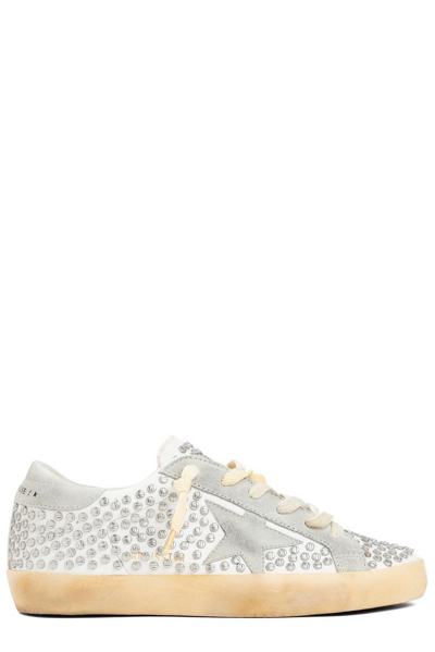 Golden Goose Deluxe Brand Super Star Embellished Lace In Multi