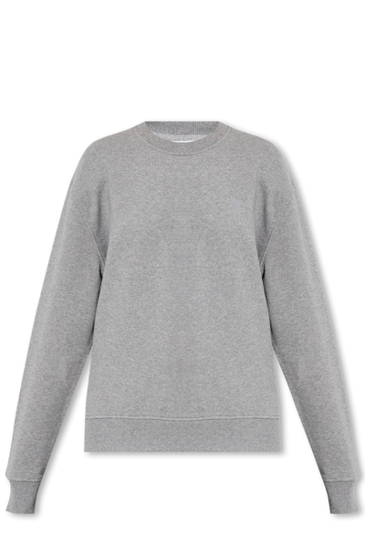 Ami Alexandre Mattiussi Ami Paris Ami De Coeur Crewneck Sweatshirt In Grey
