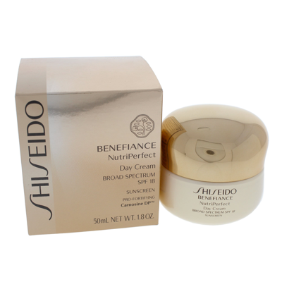 Shiseido Benefiance Nutriperfect Day Cream Spf 18 By  For Unisex - 1.8 oz Cream In Gold