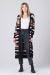 Saltwater Luxe Arie Long Sleeve Sweater In Black In White