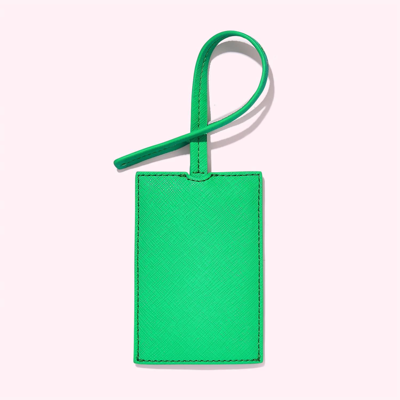 Stoney Clover Lane Textured Luggage Tag In Avocado In Green