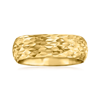 Ross-simons Italian 14kt Yellow Gold Sparkle-pattern Ring In Gold