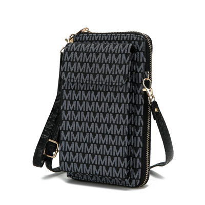 Mkf Collection By Mia K Mala Phone Wallet Crossbody Handbag In Black