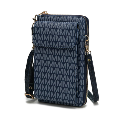 Mkf Collection By Mia K Mala Phone Wallet Crossbody Handbag In Blue