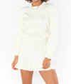 Show Me Your Mumu Ridley Ruffle Skirt In Beige