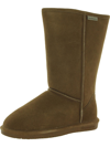 BEARPAW EMMA WOMENS SUEDE LINED MID-CALF BOOTS