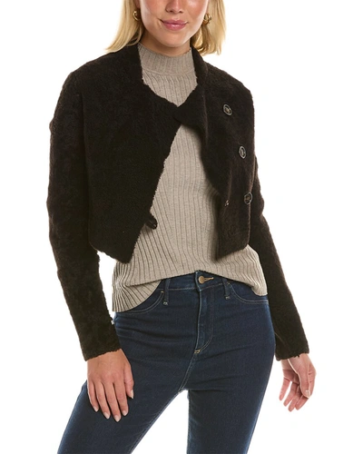 Brunello Cucinelli Leather-lined Cashmere-blend Jacket In Black