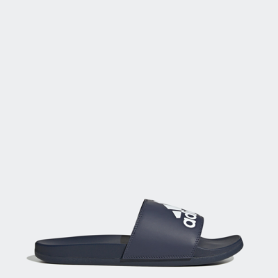 Adidas Originals Mens Adidas Adilette Comfort Slides In Shadow Navy/shadow Navy/ftwr White