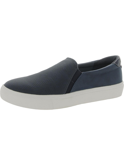 Dr. Scholl's Nova Womens Laceless Slip On Fashion Sneakers In Blue