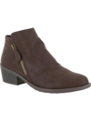 Easy Street Gusto Womens 2 Side Zippers Stacked Block Heel Chelsea Boots In Multi