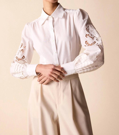 St. Roche Darcy Shirt In Milky In Pink