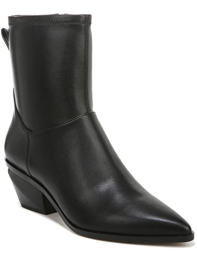 Franco Sarto Hixton Womens Leather Ankle Booties In Black