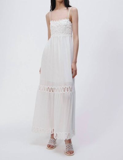 Jonathan Simkhai Salana Crochet Maxi Dress In White