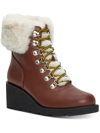 Inc Hannia Womens Padded Insole Lace Up Booties In Brown
