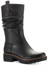 SUN + STONE NELLIEE WOMENS LUG SOLE ZIPPER MID-CALF BOOTS