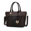 Mkf Collection By Mia K Grace Signature And Croc Embossed Tote Handbag In Brown