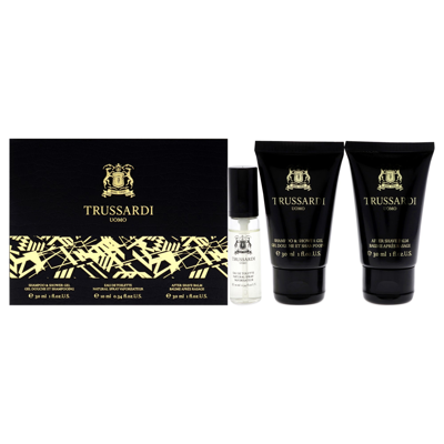 Trussardi For Men - 3 Pc Mini Gift Set 0.33oz Edt Spray, 1oz Shower Gel, 1oz After Shave Balm