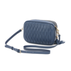 TIFFANY & FRED PARIS TIFFANY & FRED PLEATED LAMBSKIN LEATHER MESSENGER/SHOULDER BAG