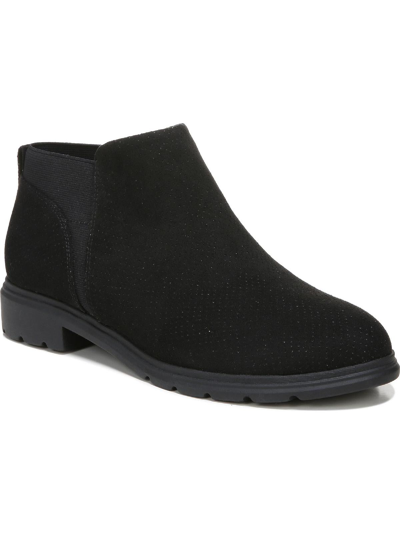 Dr. Scholl's Shoes Nonstop Womens Perforated Ankle Chelsea Boots In Black