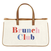 Slant Collections Canvas Tote In Brunch Club In Multi