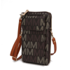 Mkf Collection By Mia K Cossetta 2 In 1 Cell Phone Crossbody/wristlet In Brown