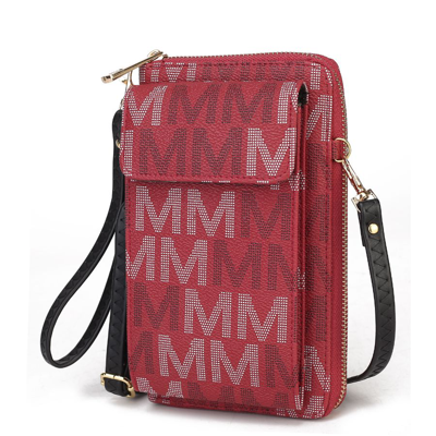 Mkf Collection By Mia K Cossetta 2 In 1 Cell Phone Crossbody/wristlet In White