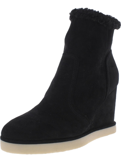 Steven New York Marbella Womens Faux Leather Heel Ankle Boots In Black