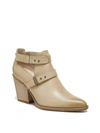 Soul Naturalizer Matcha Womens Western Belted Ankle Boots In Beige