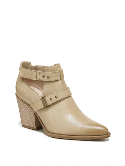 Soul Naturalizer Matcha Womens Western Belted Ankle Boots In Beige