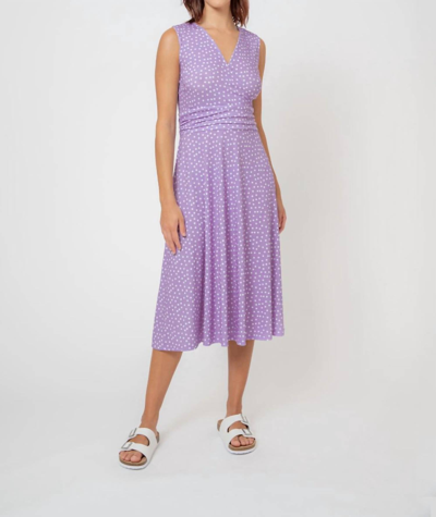 Leota Cindy Dress In Confetti Purple