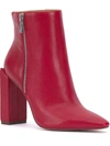 Jessica Simpson Timea Block Heel Bootie In Red