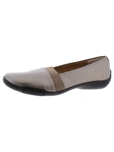 Auditions Grace Womens Cushioned Footbed Slip-on Flats In Grey