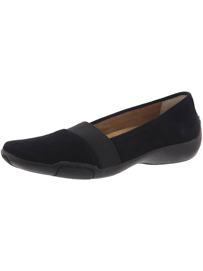Auditions Grace Womens Cushioned Footbed Slip-on Flats In Black