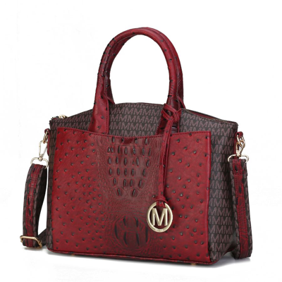 Mkf Collection By Mia K Collins Vegan Leather Women's Tote Handbag In Red