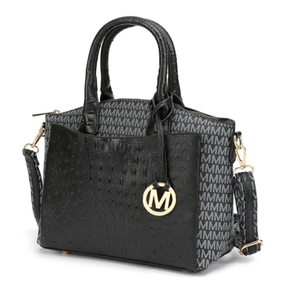 Mkf Collection By Mia K Collins Vegan Leather Women's Tote Handbag In Black