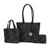 MKF COLLECTION BY MIA K LADY II M SIGNATURE TOTE & WALLET SET