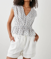 Rails Savi Top In White Blue Ivy In White