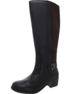 Easy Spirit Leigh Womens Leather Wide Calf Knee-high Boots In Brown