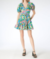 GILNER FARRAR CAMILA DRESS IN BRUSHSTROKE FLORAL