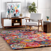 NULOOM KINDRA CIRCLES SHAGGY AREA RUG