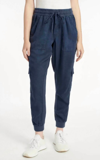 Splendid Mariella Linen-blend Jogger Pant In Grey