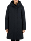 SAVE THE DUCK WOMENS HOODED MIDI PARKA COAT